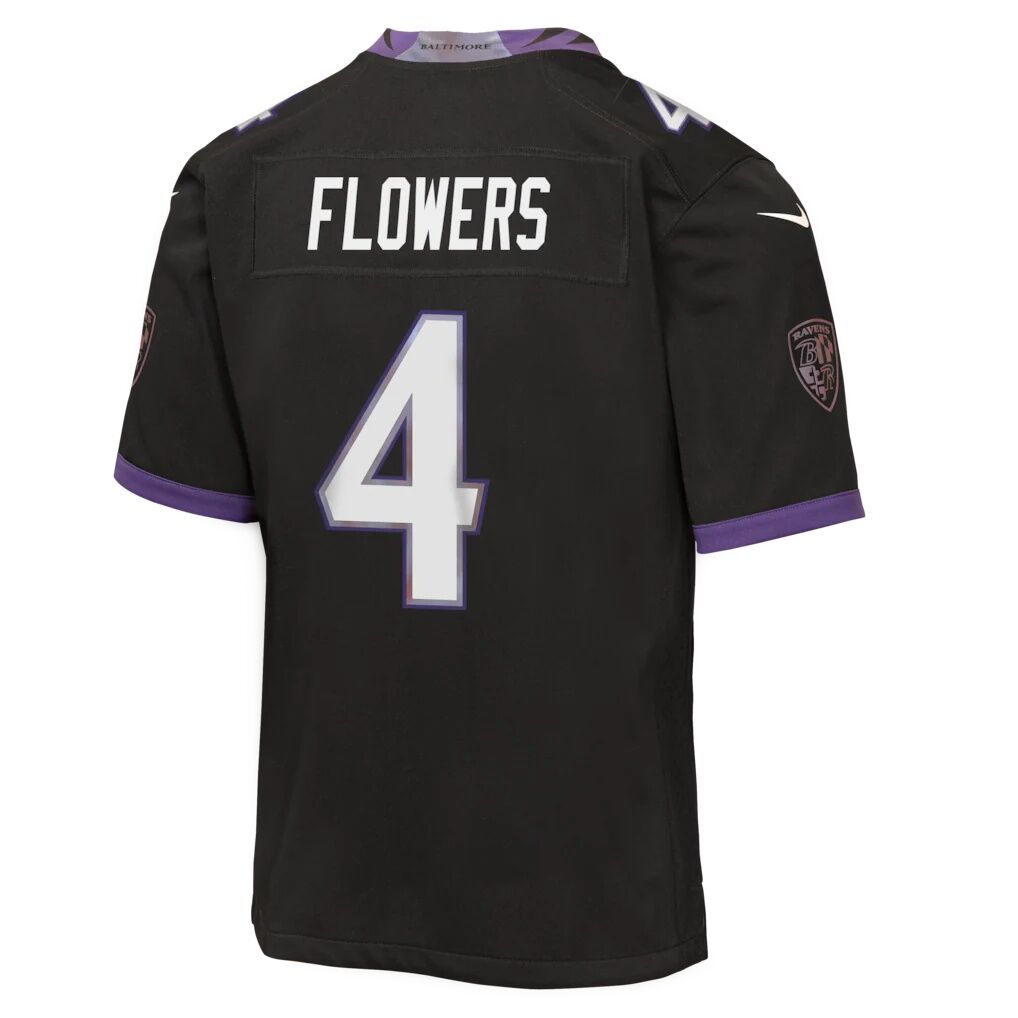 Zay Flowers Baltimore Ravens Nike Youth Alternate Game Jersey