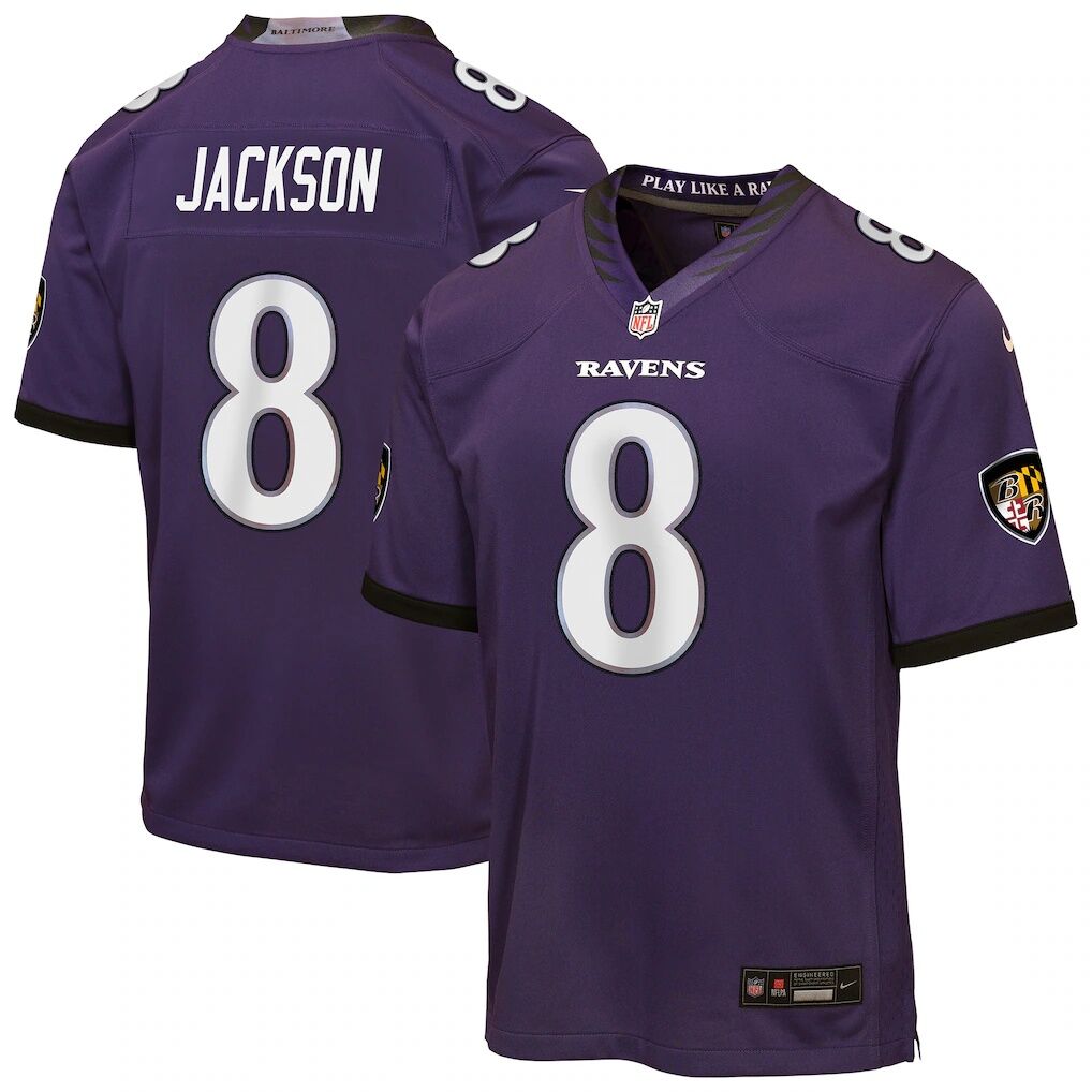 Lamar Jackson Baltimore Ravens Nike Youth Team Game Jersey