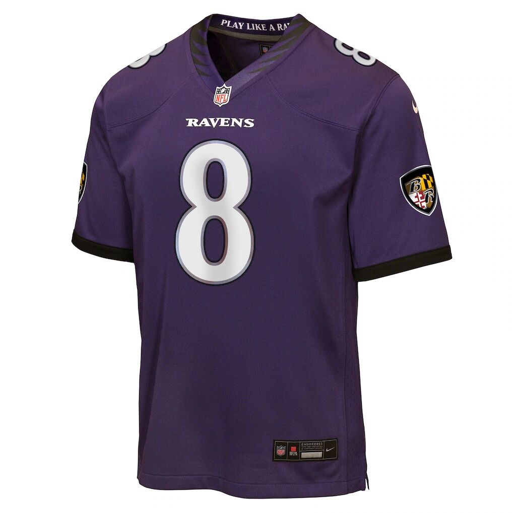 Lamar Jackson Baltimore Ravens Nike Youth Team Game Jersey