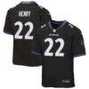 Derrick Henry Baltimore Ravens Nike Youth Alternate Game Jersey - Black - Front View