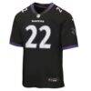 Derrick Henry Baltimore Ravens Nike Youth Alternate Game Jersey - Black - Side View