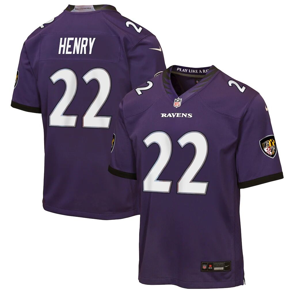 Derrick Henry Baltimore Ravens Nike Youth Game Jersey
