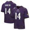 Kyle Hamilton Baltimore Ravens Nike Youth Team Game Jersey - Purple - Front View