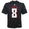 Kyle Pitts Sr. Atlanta Falcons Nike Youth Game Jersey - Black - Side View