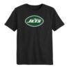 New York Jets Youth Primary Logo T-Shirt - Black - Front View