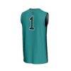 #1 Coastal Carolina Chanticleers GameDay Greats Unisex Lightweight Basketball Fashion Jersey - Teal - Detail View