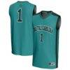 #1 Coastal Carolina Chanticleers GameDay Greats Unisex Lightweight Basketball Fashion Jersey - Teal - Front View