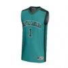 #1 Coastal Carolina Chanticleers GameDay Greats Youth Lightweight Basketball Fashion Jersey - Teal - Side View