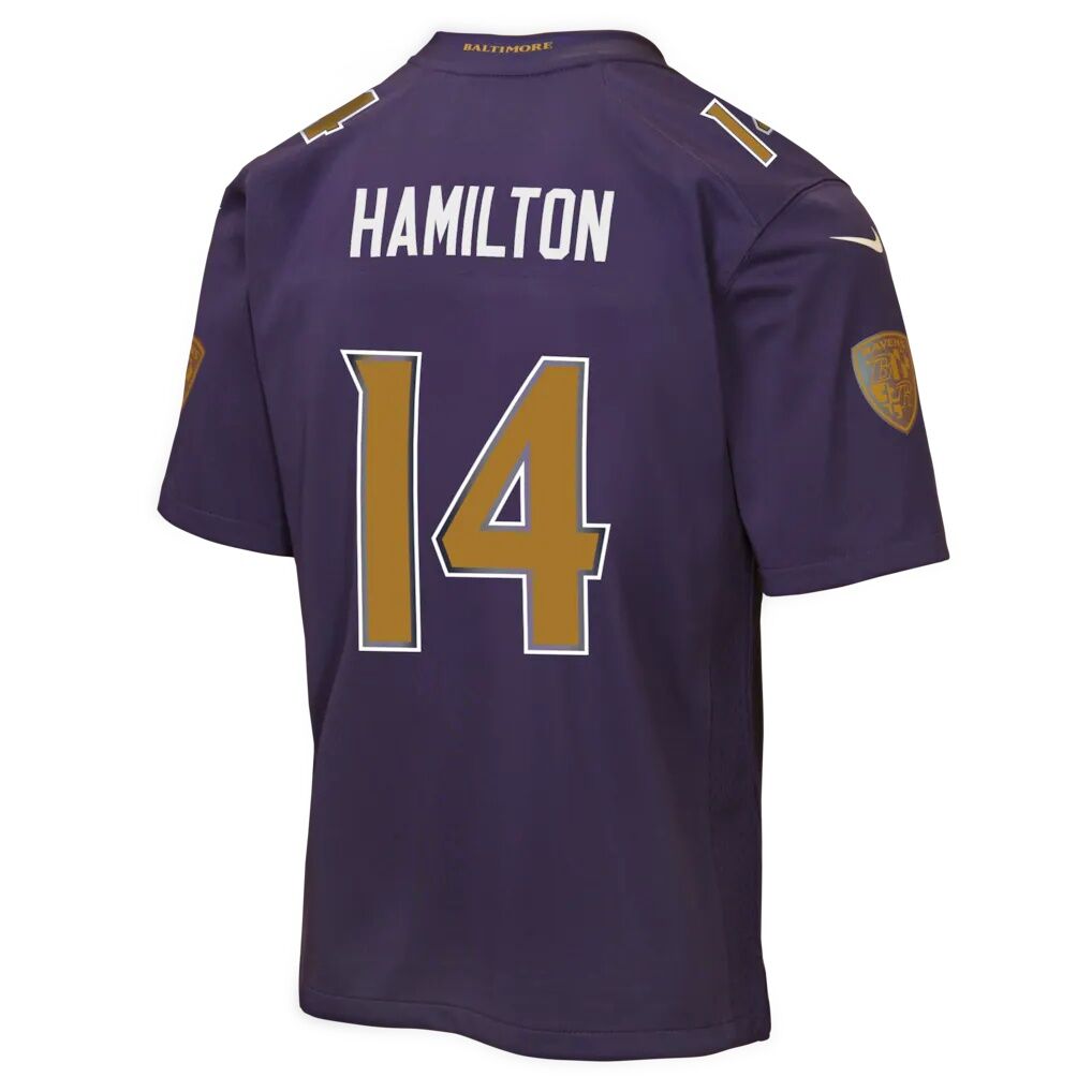 Kyle Hamilton Baltimore Ravens Nike Youth Alternate 2 Game Jersey