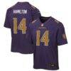 Kyle Hamilton Baltimore Ravens Nike Youth Alternate 2 Game Jersey - Purple - Front View