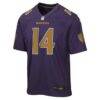 Kyle Hamilton Baltimore Ravens Nike Youth Alternate 2 Game Jersey - Purple - Side View