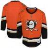 Anaheim Ducks Youth Home Replica Jersey - Orange - Front View