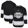 Los Angeles Kings Youth Home Replica Jersey - Black - Front View