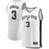 Keldon Johnson San Antonio Spurs Fashion7 Fast Break Association Jersey - White - Front View