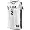 Keldon Johnson San Antonio Spurs Fashion7 Fast Break Association Jersey - White - Side View