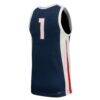 Gonzaga Bulldogs Nike Replica Basketball Jersey - Navy - Detail View