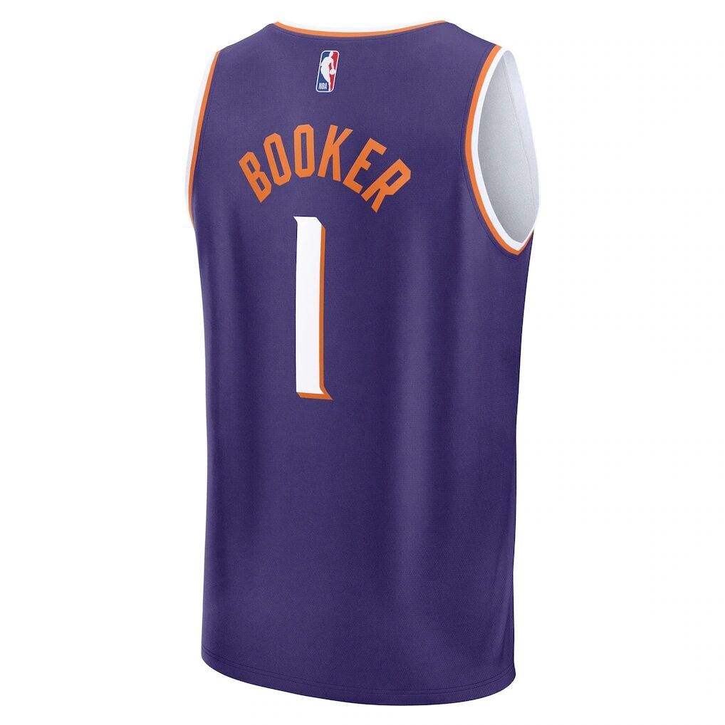 Devin Booker Phoenix Suns Fashion7 Big & Tall Fast Break Jersey - Icon Edition