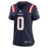 Christian Gonzalez New England Patriots Nike Women's Team Game Jersey - Navy - Alt1
