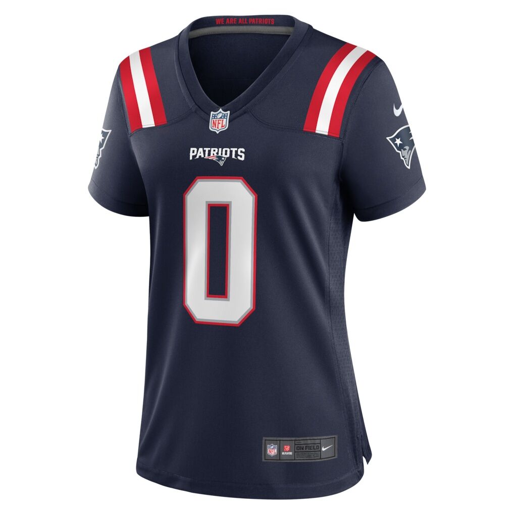 Christian Gonzalez New England Patriots Nike Women's Team Game Jersey