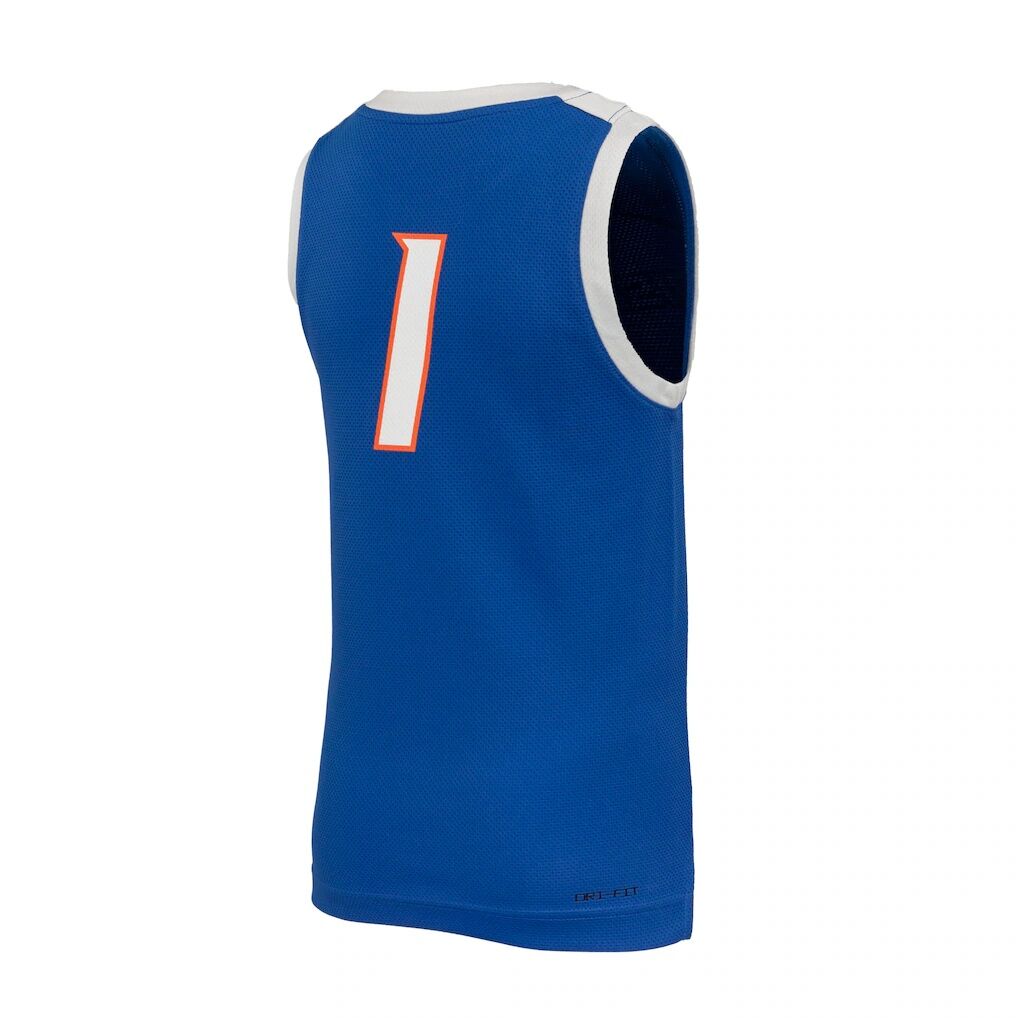 #1 Boise State Broncos Nike Youth Replica Basketball Jersey - Royal