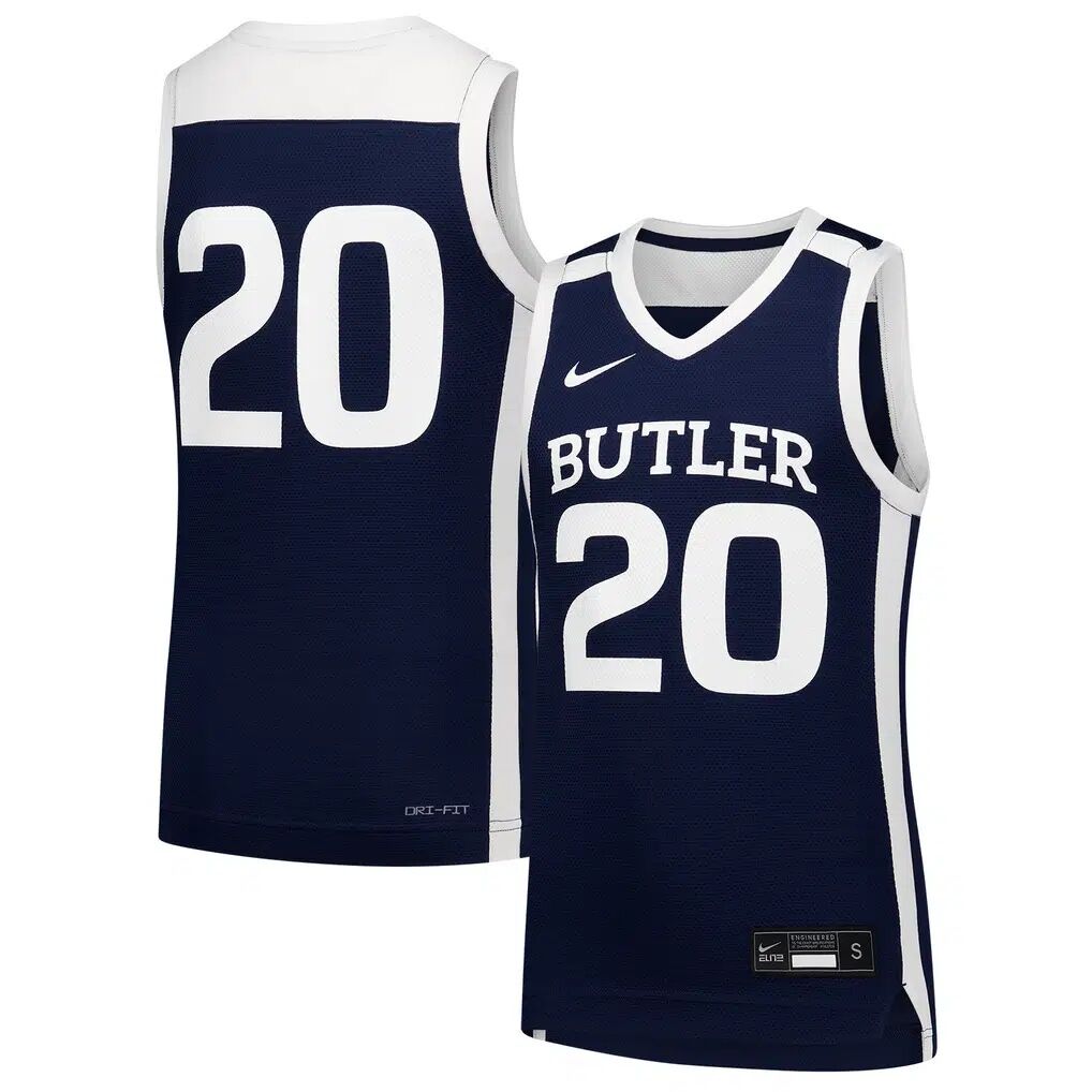 #20 Butler Bulldogs Nike Youth Replica Basketball Jersey