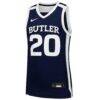 #20 Butler Bulldogs Nike Youth Replica Basketball Jersey - Navy - Side View
