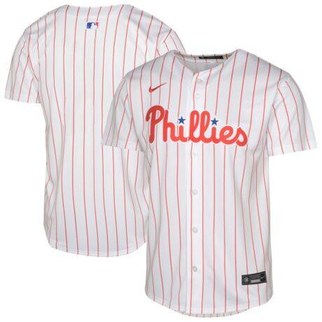 Philadelphia Phillies Nike Youth Home Game Jersey - White - Front View