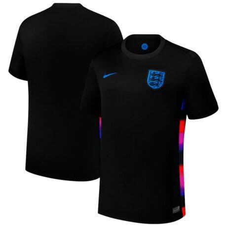 England Women's National Team Nike 2025/26 Away Replica Jersey - Black - Side View