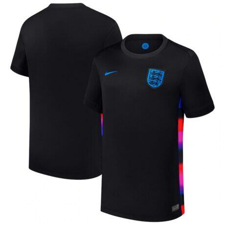 England Women's National Team Nike Youth 2025/26 Away Replica Jersey - Black - Side View