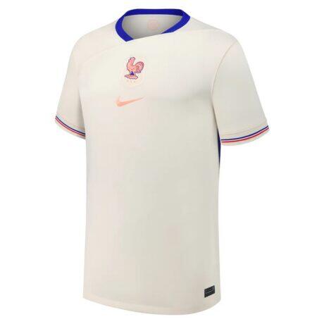 France Women's National Team Nike Youth 2025/26 Away Replica Jersey - Cream - Detail View