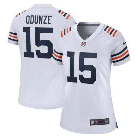 Rome Odunze Chicago Bears Nike Women's Alternate Game Jersey - White - Front View