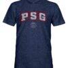 Paris Saint-Germain 1863FC Athletic Wordmark Vintage Tri-Blend T-Shirt - Navy - Side View