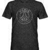 Paris Saint-Germain 1863FC Mono Badge Vintage Tri-Blend T-Shirt - Black - Side View