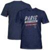 Paris Saint-Germain 1863FC Signage Vintage Tri-Blend T-Shirt - Navy - Front View