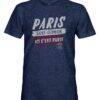 Paris Saint-Germain 1863FC Signage Vintage Tri-Blend T-Shirt - Navy - Side View