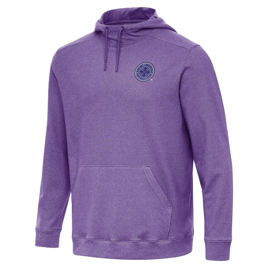 Racing Louisville FC Antigua Cloud Pullover Hoodie - Heather Purple