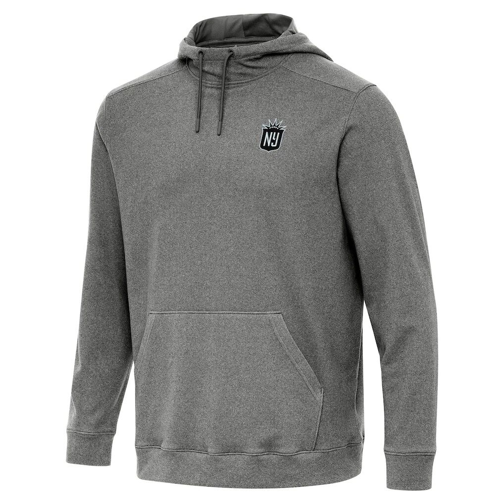 NJ/NY Gotham FC Antigua Cloud Pullover Hoodie - Heather Black