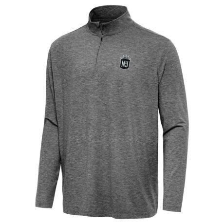 NJ/NY Gotham FC Antigua Hunk Quarter-Zip Pullover Top  - - Front View