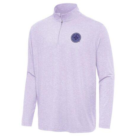 Racing Louisville FC Antigua Hunk Quarter-Zip Pullover Top  - - Front View