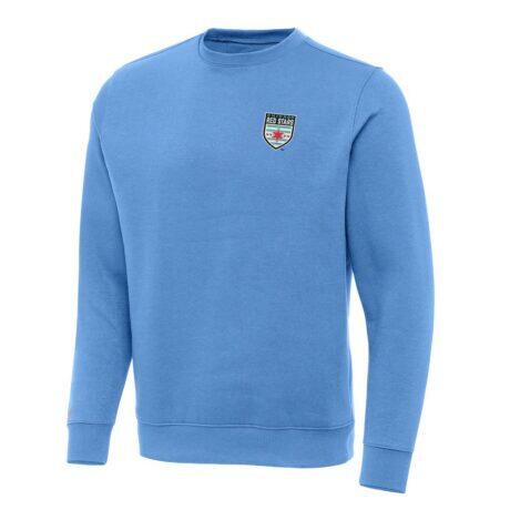 Chicago Red Stars Antigua Victory Crew Neck Pullover Sweatshirt - - Front View
