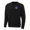 Racing Louisville FC Antigua Victory Crew Neck Pullover Sweatshirt - Black - Front View