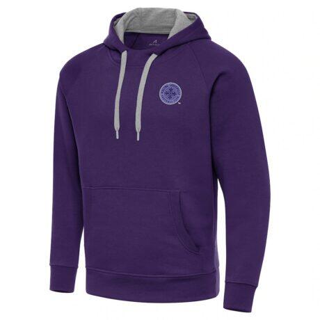 Racing Louisville FC Antigua Victory Pullover Hoodie - Purple - Front View