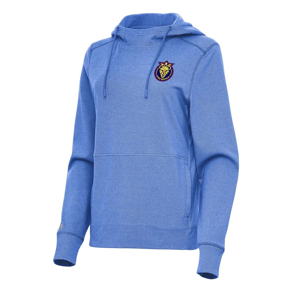 Utah Royals Antigua Women's Justice Pullover Hoodie - Heather Royal