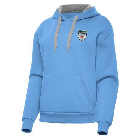 Chicago Red Stars Antigua Women's Victory Pullover Hoodie - - Front View