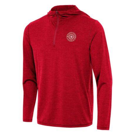 Portland Thorns FC Antigua Tidy Quarter-Zip Hoodie - - Front View