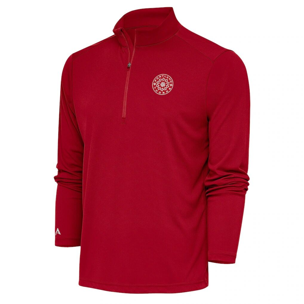 Portland Thorns FC Antigua Tribute Quarter-Zip Pullover Top