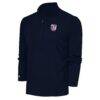 Kansas City Current Antigua Tribute Quarter-Zip Pullover Top - Navy - Front View