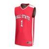 #1 Ball State Cardinals GameDay Greats Unisex Adult Lightweight Collegiate Basketball Fashion Jersey - - Side View
