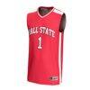 #1 Ball State Cardinals GameDay Greats Youth Lightweight Collegiate Basketball Fashion Jersey - - Side View