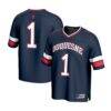 #1 Duquesne Dukes GameDay Greats Unisex Lightweight Collegiate Football Fashion Jersey - Navy - Front View